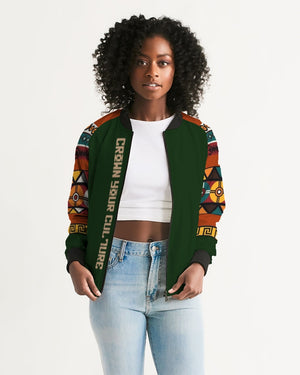 CROWN YOUR CULTURE Women's Bomber Jacket