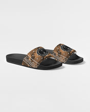 Load image into Gallery viewer, Brown Army Paisely Men&#39;s Slide Sandal
