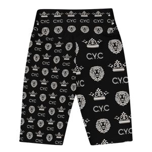 Black C.Y.C Designer Biker Shorts