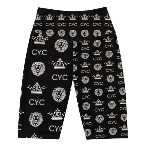 Black C.Y.C Designer Biker Shorts