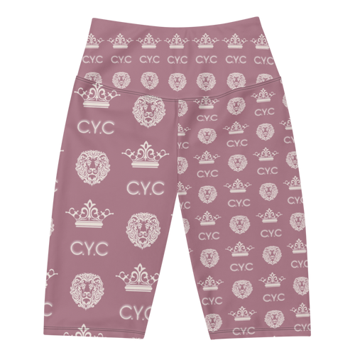 C.Y.C Designer Pink/Plum Biker Shorts