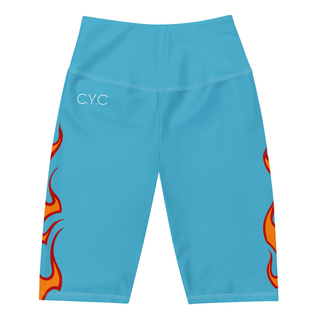 CYC Baby Blu FLaming Biker Shorts