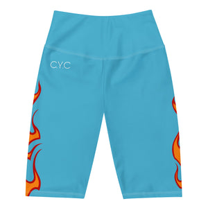 CYC Baby Blu FLaming Biker Shorts