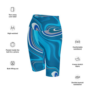 CYC Blue Wave Biker Shorts