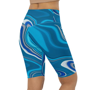 CYC Blue Wave Biker Shorts