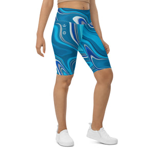 CYC Blue Wave Biker Shorts