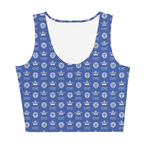 Blue C.Y.C Designer Crop Top