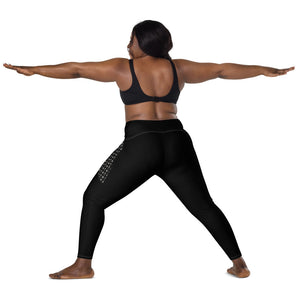 Black C.Y.C Crossover leggings with pockets