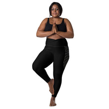 Load image into Gallery viewer, Black C.Y.C Crossover leggings with pockets