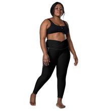 Load image into Gallery viewer, Black C.Y.C Crossover leggings with pockets
