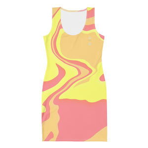 CYC Pink Yellow Swirl Dress