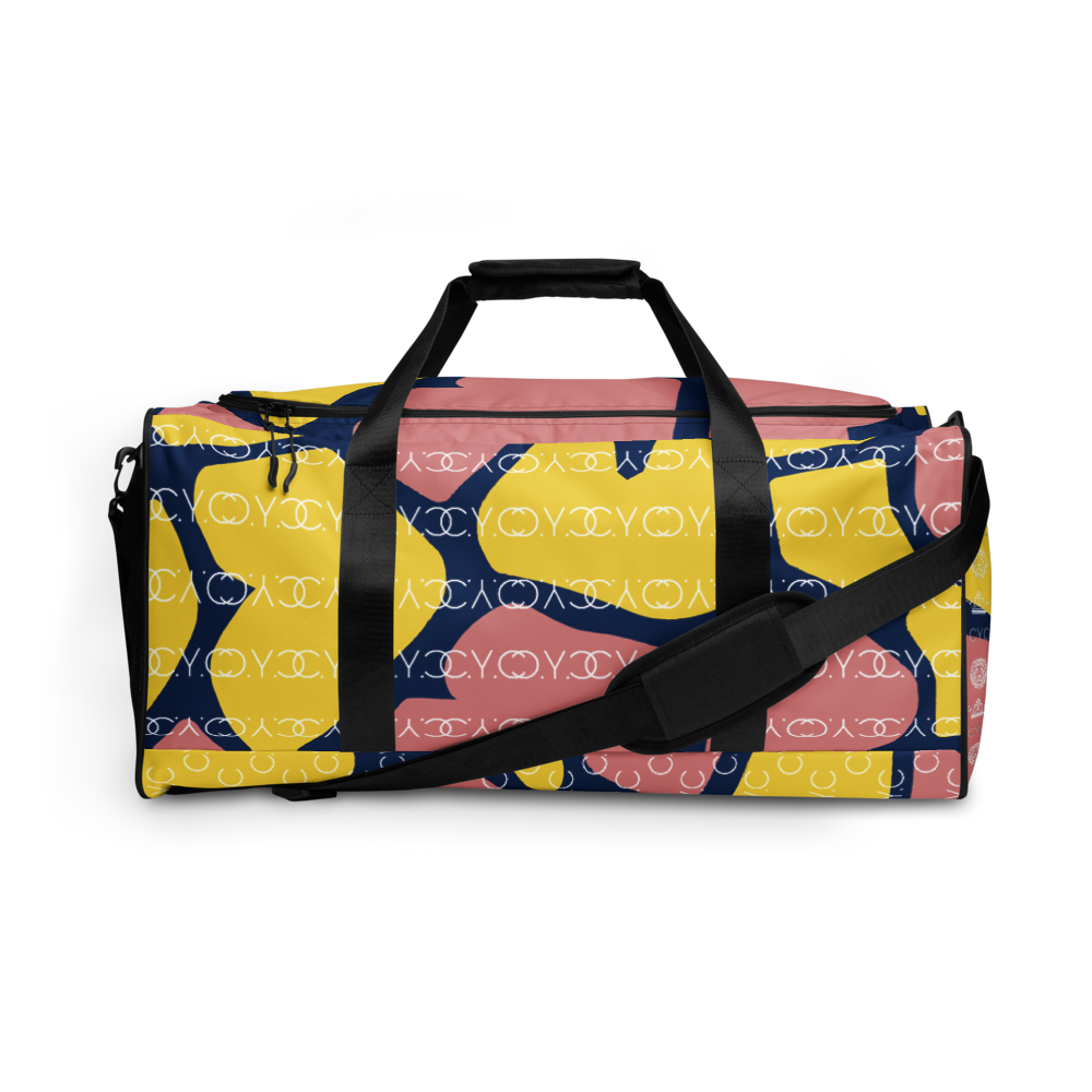 Pink and Yellow C.Y.C Duffle bag