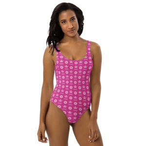 Pink C.Y.C Designer One-Piece Swimsuit