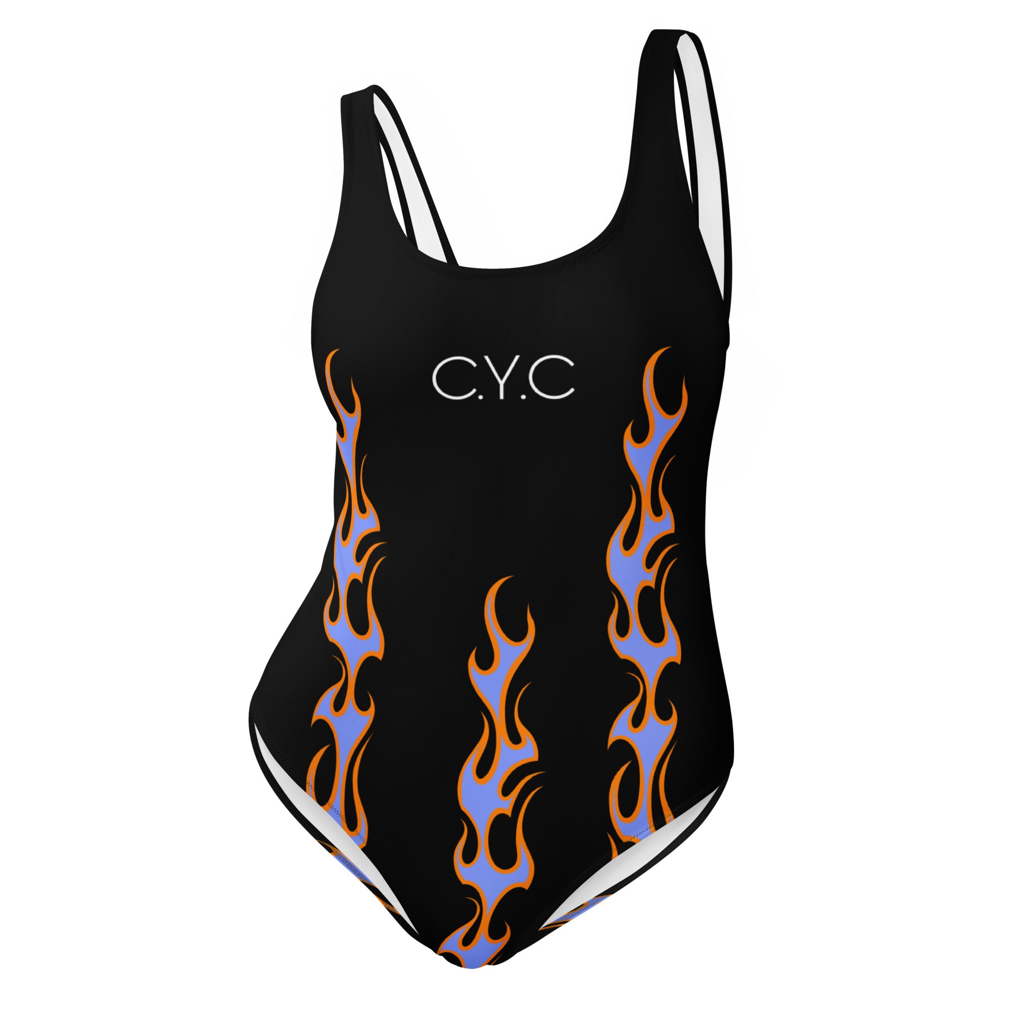 CYC Black Flame One-Piece Swimsuit