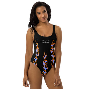 CYC Black Flame One-Piece Swimsuit