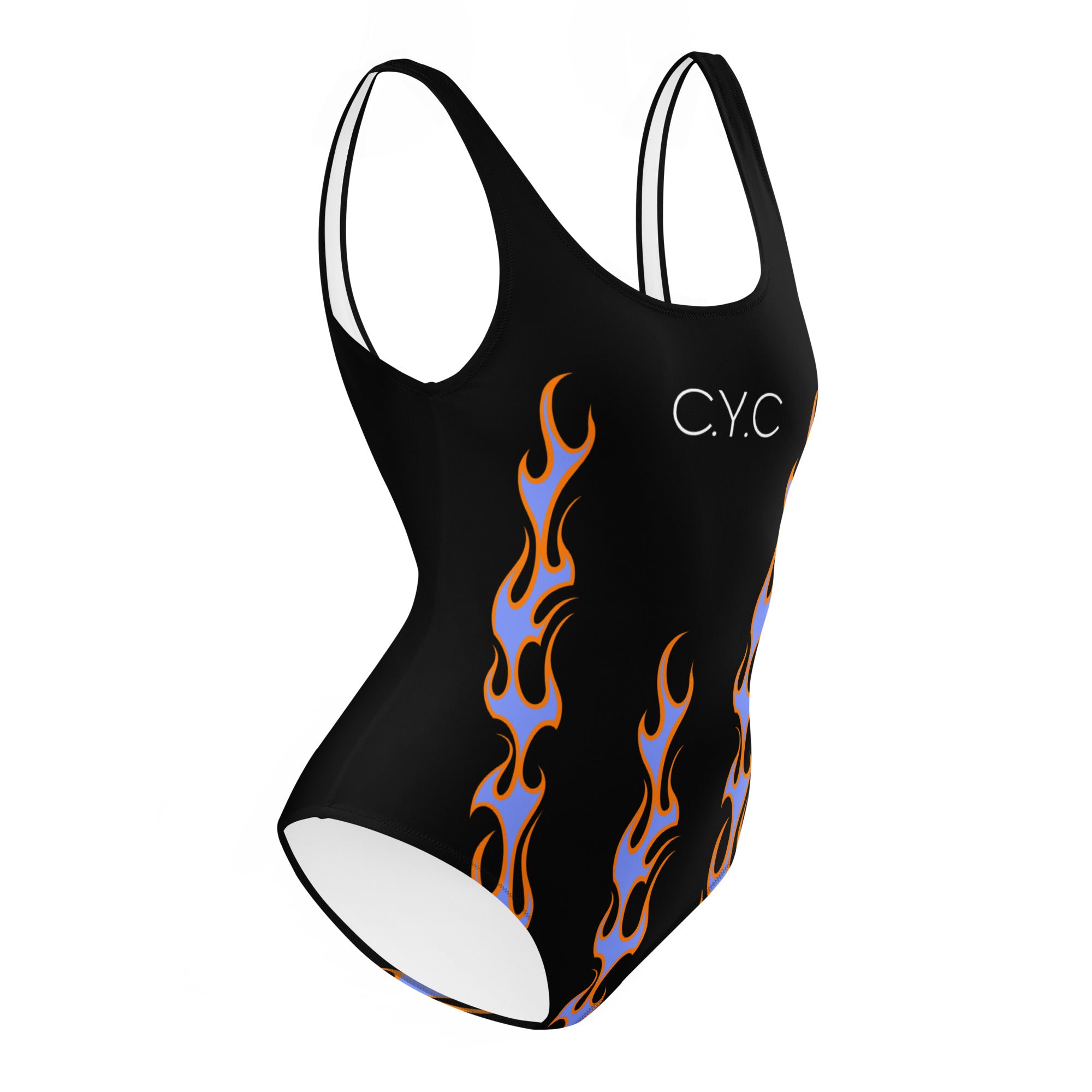 CYC Black Flame One-Piece Swimsuit