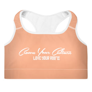 Pastel Orange CYC Padded Sports Bra