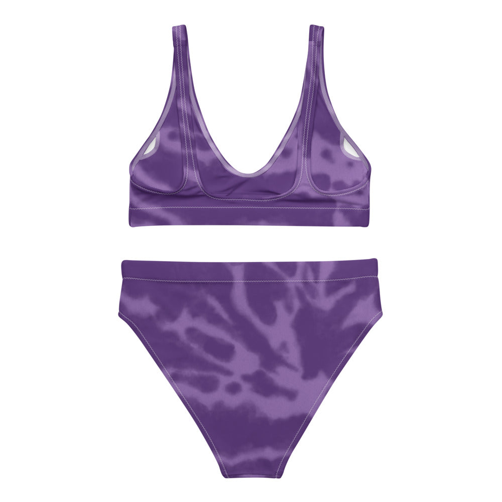 Purple CYC Tye Dye high-waisted bikini