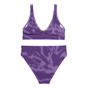 Purple CYC Tye Dye high-waisted bikini