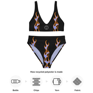 CYC Flaming Recycled high-waisted bikini