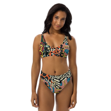 Load image into Gallery viewer, African Print C.Y.C Recycled high-waisted bikini