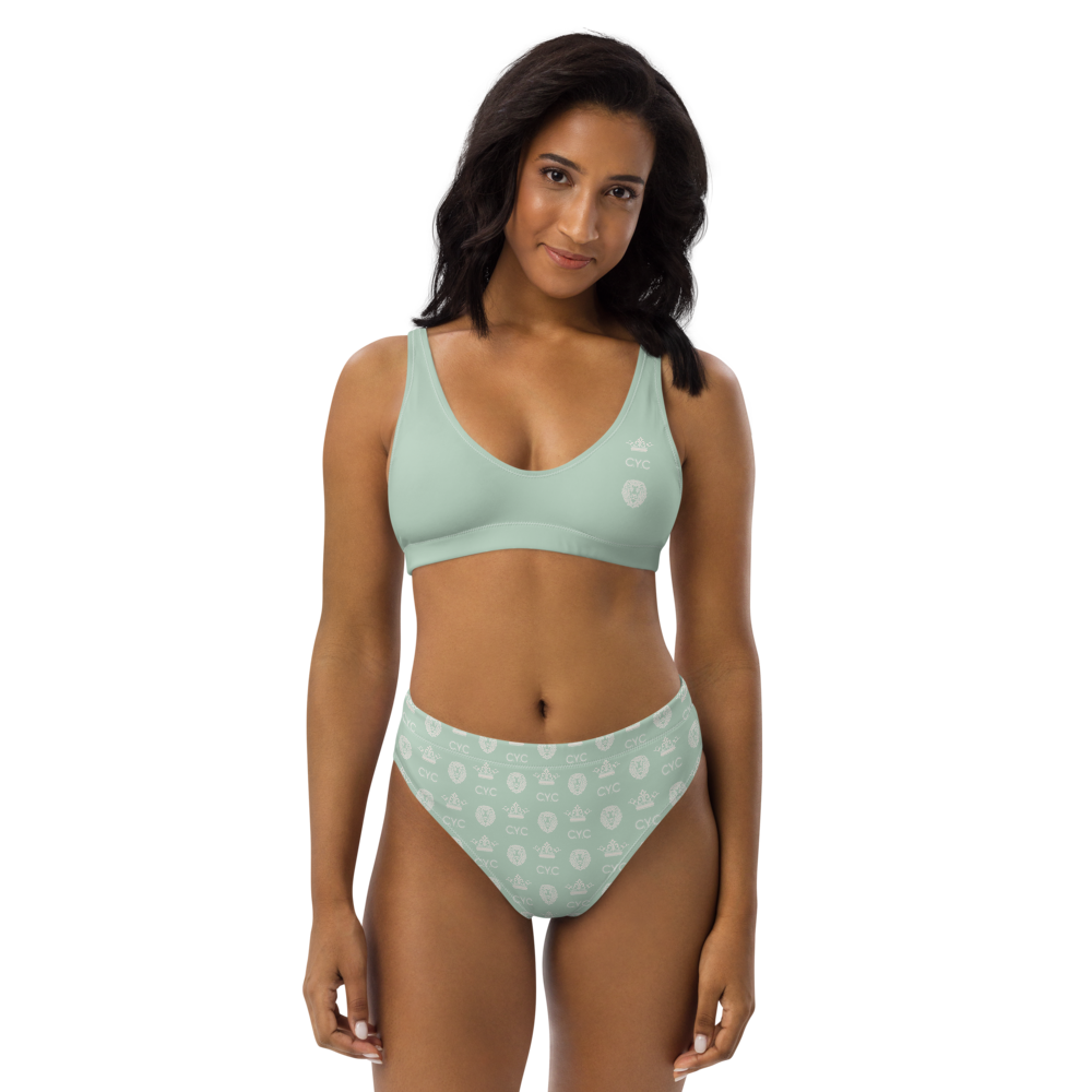 Mint C.Y.C Designer Recycled high-waisted bikini