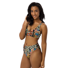 Load image into Gallery viewer, African Print C.Y.C Recycled high-waisted bikini