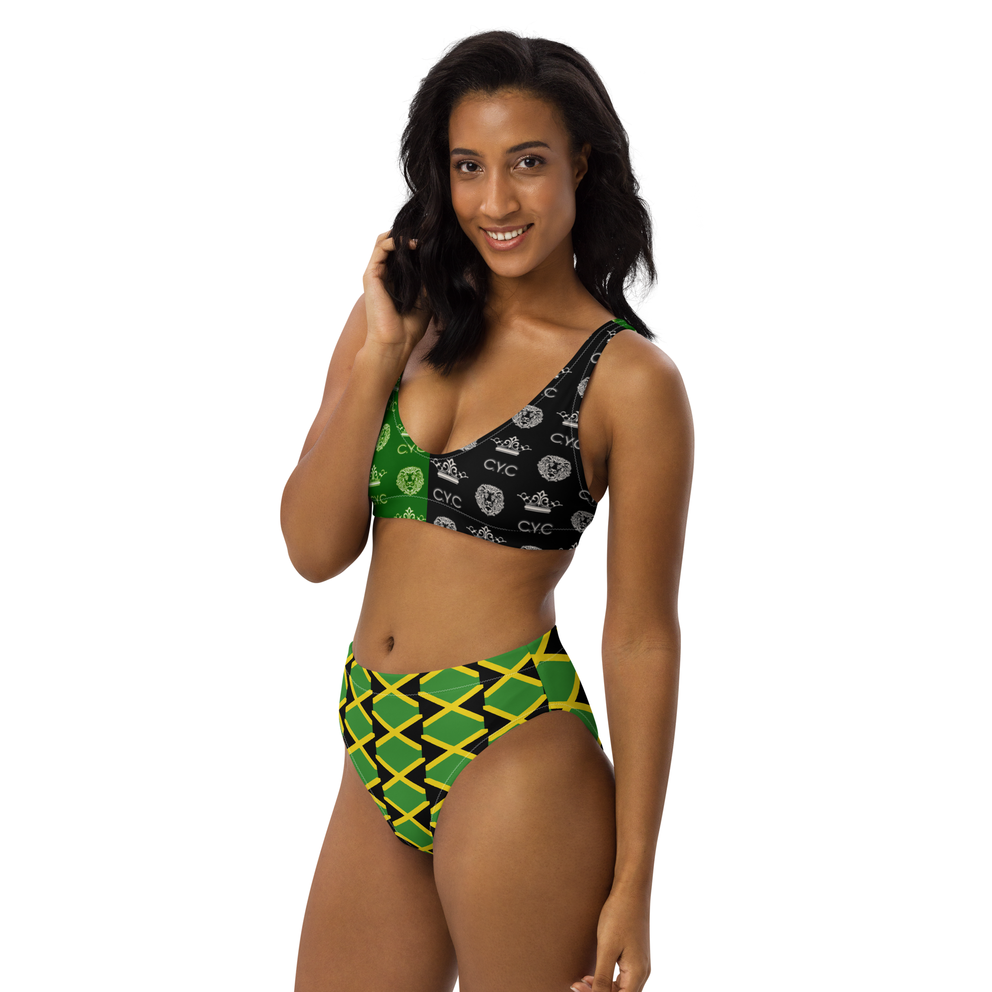 Jamaica C.Y.C designed high-waisted bikini