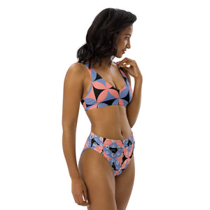 Pastel Print CYC Recycled high-waisted bikini