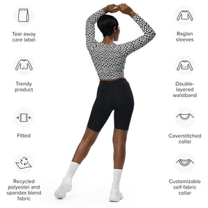 B&W CYC Recycled long-sleeve crop top