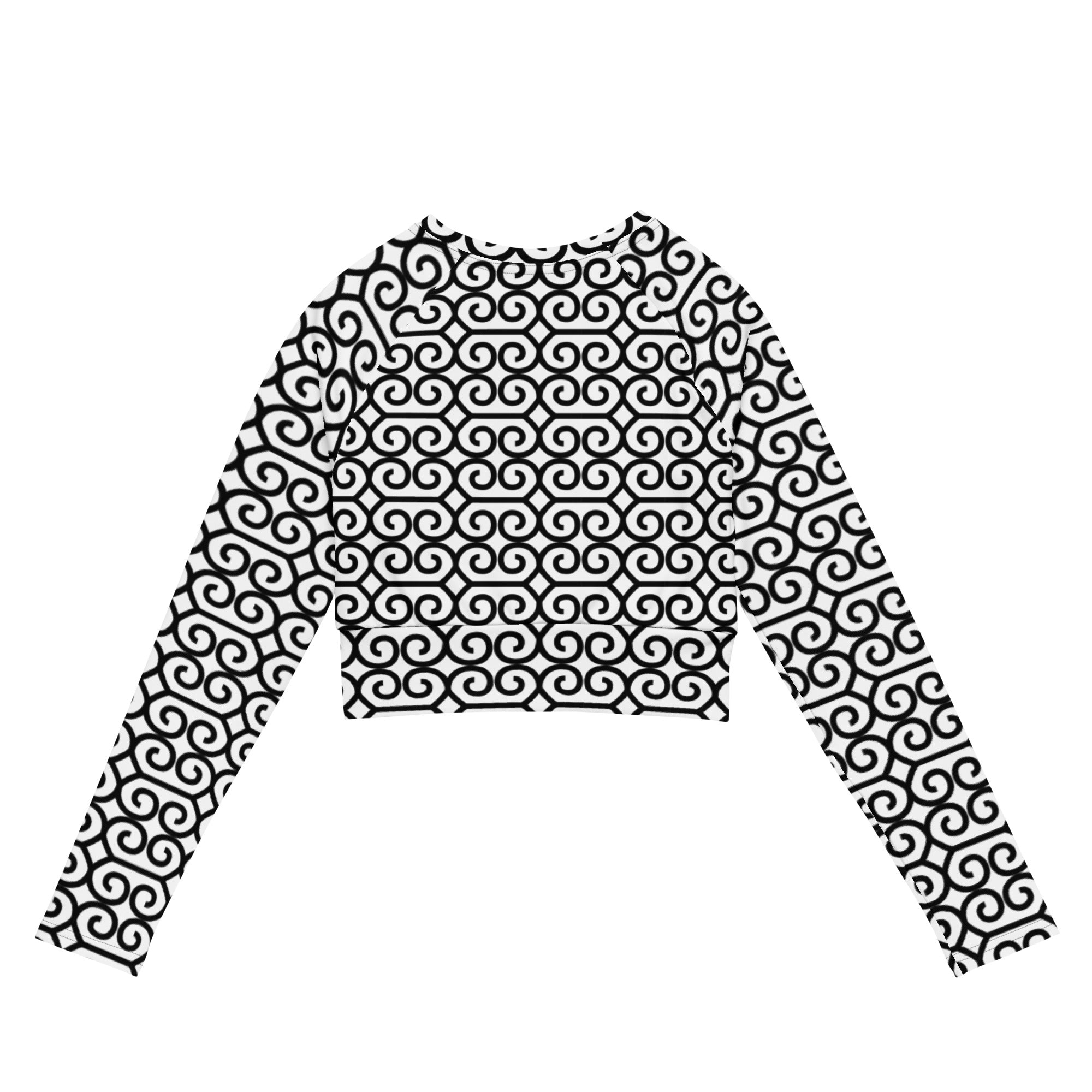 B&W CYC Recycled long-sleeve crop top