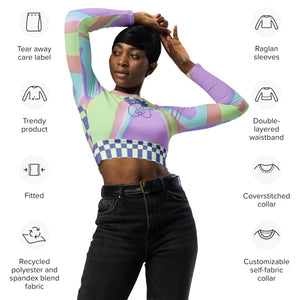 CYC Melanin Powers Recycled long-sleeve crop top