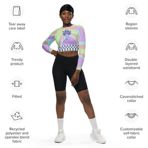 CYC Melanin Powers Recycled long-sleeve crop top