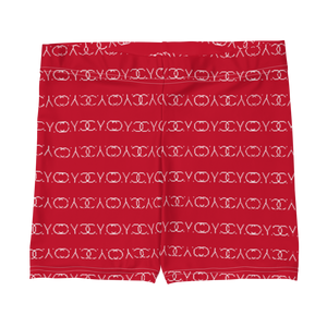 Red C.Y.C Designer Logo Shorts