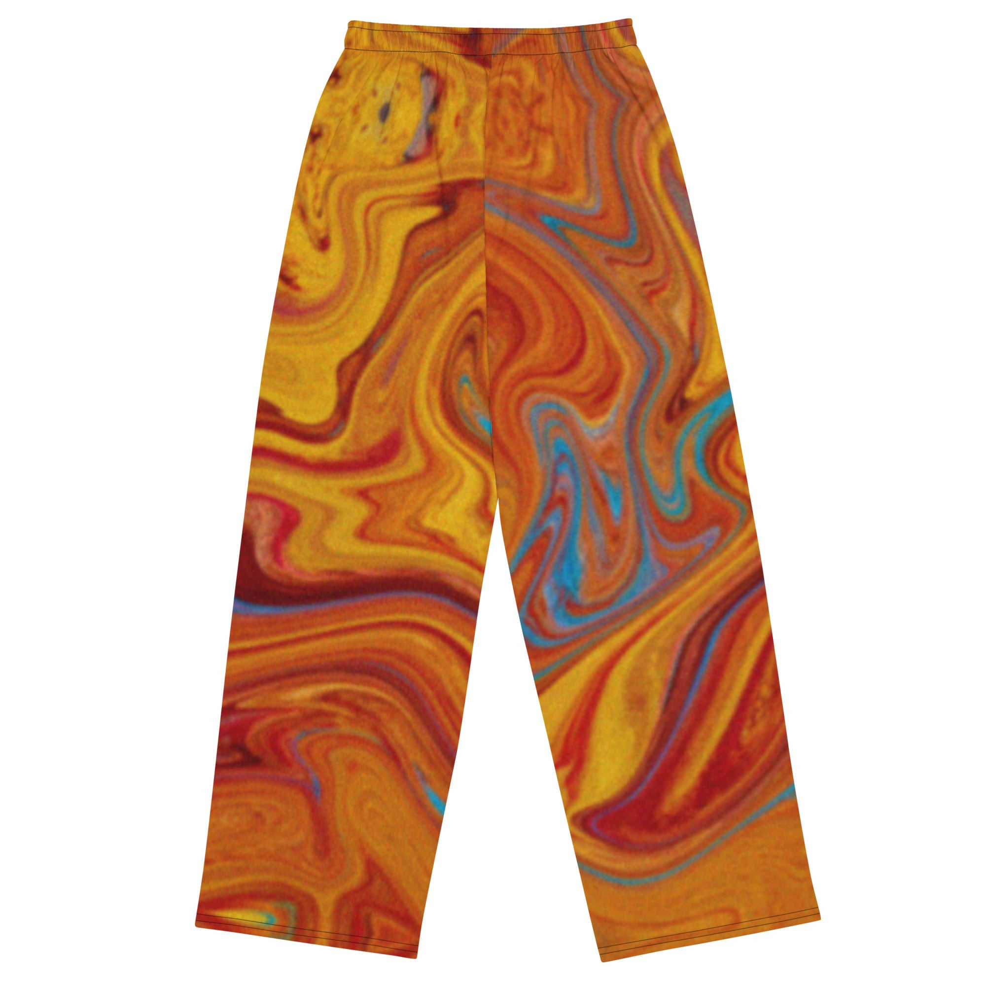 CYC Orange Swirl  unisex wide-leg pants