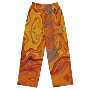 CYC Orange Swirl  unisex wide-leg pants