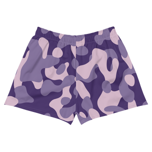Purple Camo C.Y.C Women's Athletic Short Shorts