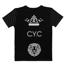 Load image into Gallery viewer, C.Y.C Black Quoter Designer Women&#39;s T-shirt