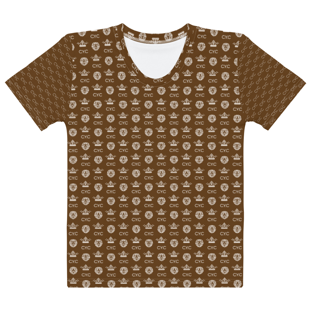 Brown C.Y.C Designer Women's T-shirt
