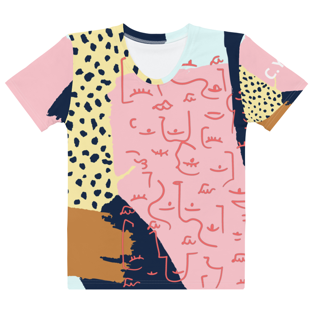 C.Y.C Faces Designer Women's T-shirt