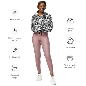 CYC Black and White Women’s cropped windbreaker