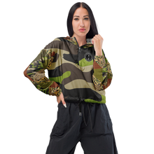 Load image into Gallery viewer, Camo C.Y.C Women’s cropped windbreaker