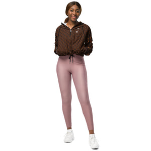 Brown Paisley C.Y.C Women’s cropped windbreaker