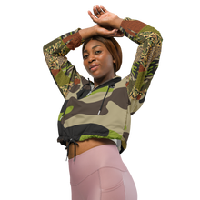 Load image into Gallery viewer, Camo C.Y.C Women’s cropped windbreaker