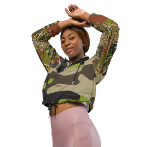 Camo C.Y.C Women’s cropped windbreaker