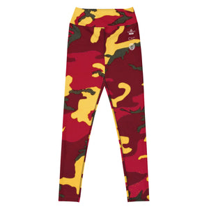 Camo red yellow Yoga Leggings