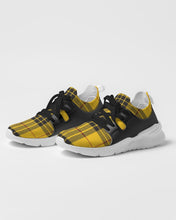 Load image into Gallery viewer, Yellow Plaid Men&#39;s Two-Tone Sneaker