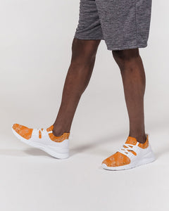 Orange  Men's Two-Tone Sneaker