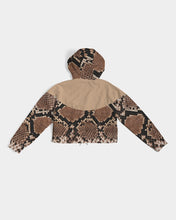 Load image into Gallery viewer, CROWN YOUR CULTURE Women&#39;s Cropped Windbreaker
