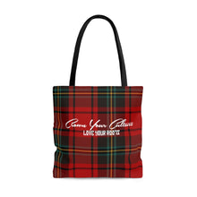 Load image into Gallery viewer, Red Plaid AOP Tote Bag